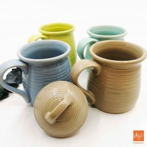 Ceramic manufacturer porcelain coffee mug with lid