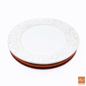 Halloween pumpkin pattern engraved salad plate ceramic bread & butter catering dinner plates