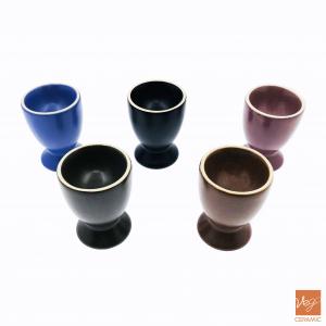 Reactive glazed wholesale egg cup holders ceramic