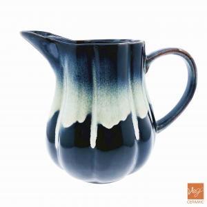 Reactive glazed coffee creamer ceramic milk jug