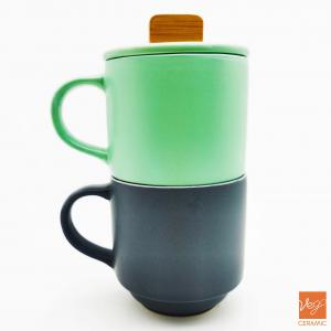 WEIGAO wholesaler stackable stoneware mug for coffee